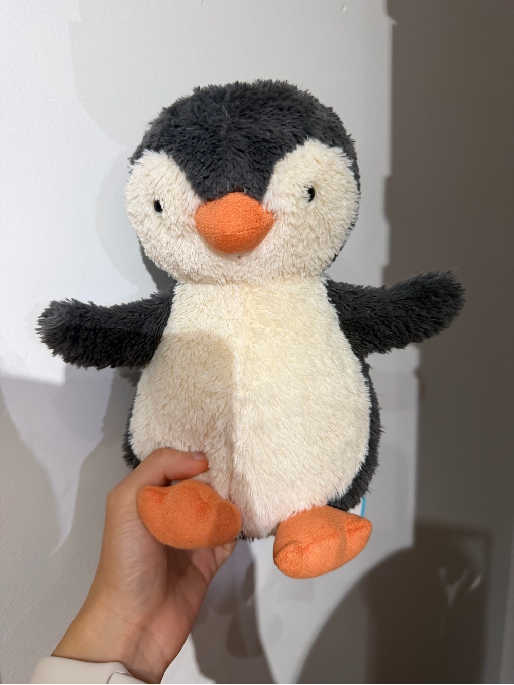 Jellycat Plush Penguin in Black, White & Orange